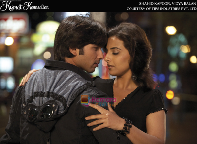 Shahid Kapoor, Vidya Balan in a High Quality Still from Kismat Konnection Movie  shown to user
