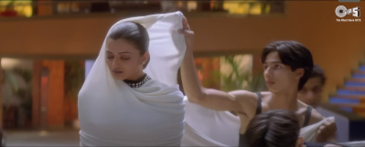 In song KAHIN AAG LAGE as background dancer with Aishwarya Rai.
