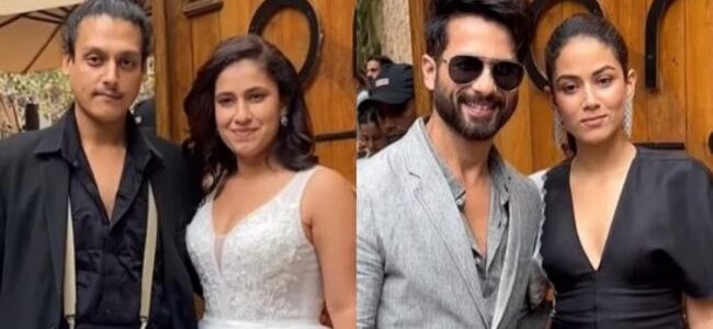 Power Couple Shahid Kapoor & Mira Kapoor spotted at reception party of Shahid’s Half brother Ruhaan Kapoor & his newly weded wife Manukriti Pahwa.