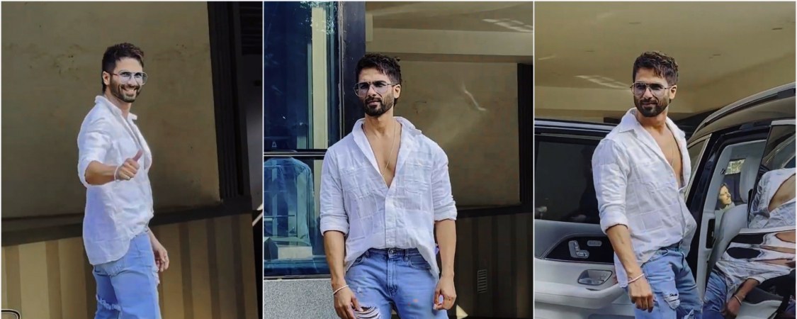 Shahid Kapoor Spotted in a Casual White Shirt, Looks Irresistibly Hot.