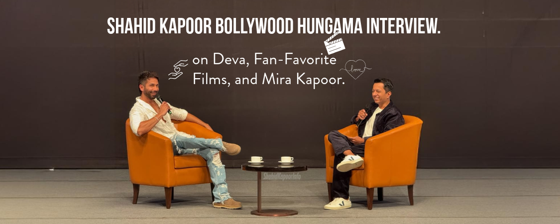 Shahid Kapoor on Deva, Fan-Favorite Films, and Honest Feedback from Mira Kapoor | Interview with Bollywood Hungama.