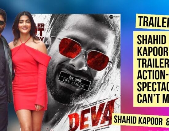 Shahid Kapoor’s Deva Trailer: An Action-Packed Spectacle Fans Can’t Miss.