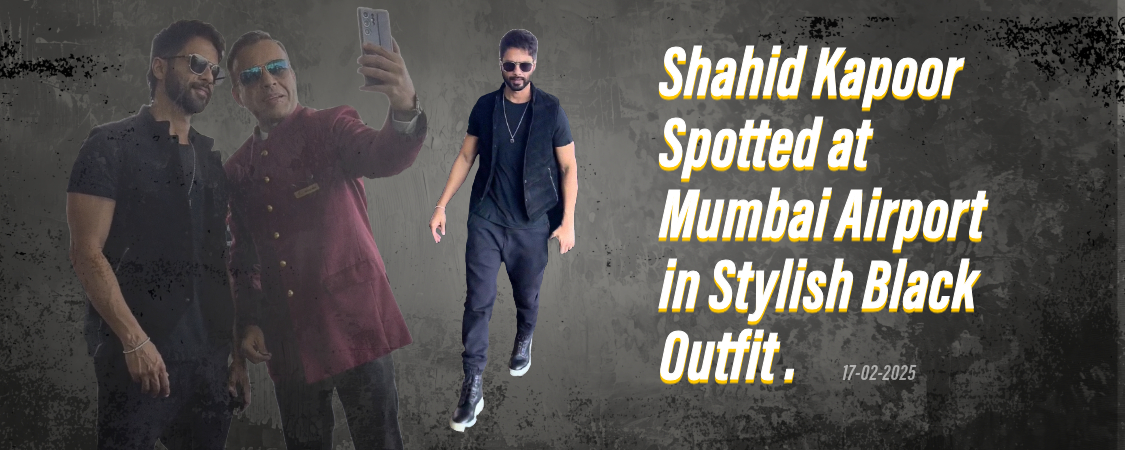 Shahid Kapoor Spotted at Mumbai Airport in Stylish Black Outfit – Fans Ecstatic!