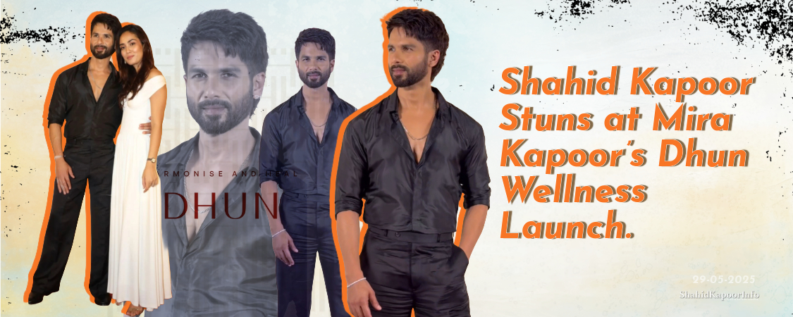 Shahid Kapoor and Mira Kapoor at the Dhun Wellness launch.