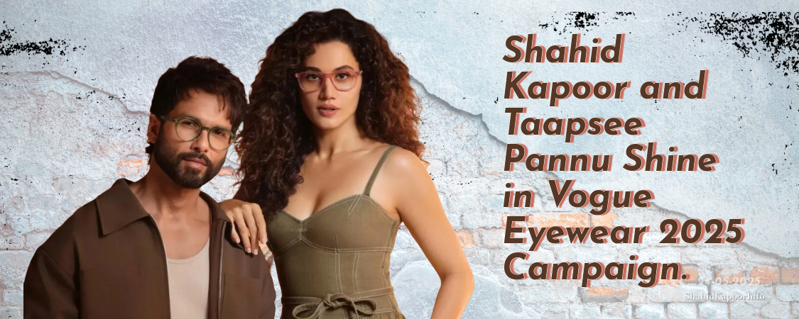 Shahid Kapoor’s Stylish Vogue Eyewear.